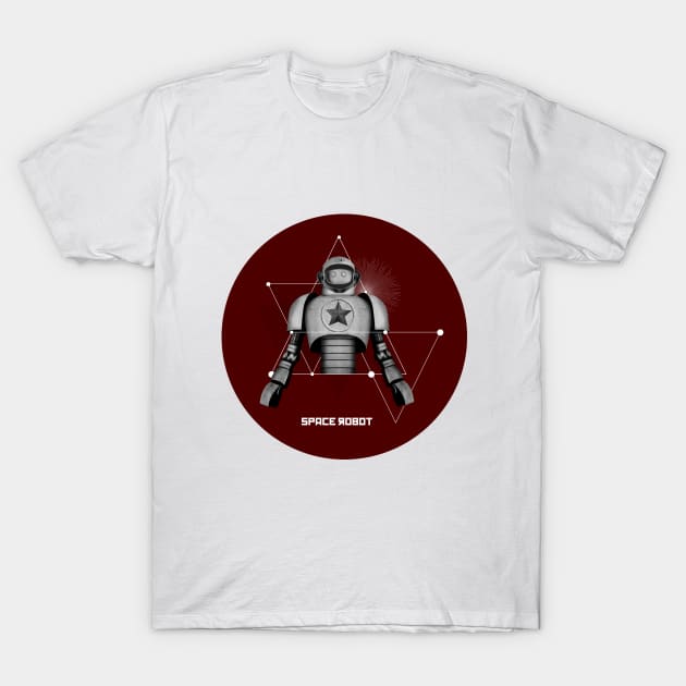 Space robot minimalism T-Shirt by ZCardula